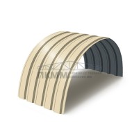 Профнастил МП35ПГ-0.5, Ширина-1035, Полиэстер RAL1015