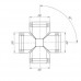 Четверник конька полукруглого 0,5 Atlas X RAL8017 с пленкой