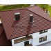 Четверник конька полукруглого 0,5 Satin RAL3009 с пленкой