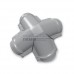 Четверник конька полукруглого 0,5 Satin RAL7004 с пленкой