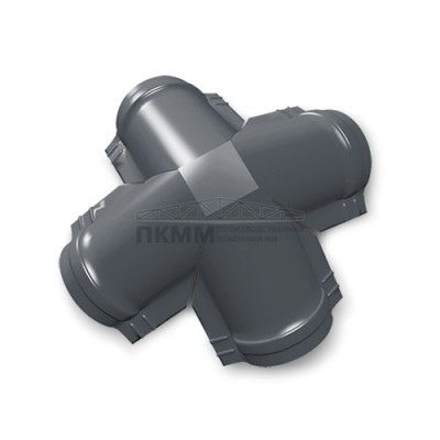 Четверник конька полукруглого 0,5 GreenCoat Pural BT, matt RR23 с пленкой