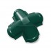 Четверник конька полукруглого 0,5 Satin Matt RAL6005 с пленкой