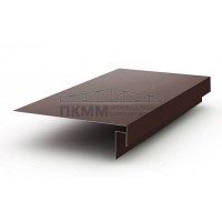 Планка лобовая сложная 185х50х2000-0.5 Призма RAL8017