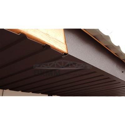 Планка лобовая сложная 185х50х2000-0.5 Viking E RAL8017