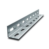 L-профиль перфорированный К242 60x40x3000, толщина 2,5 мм, оцинкованный