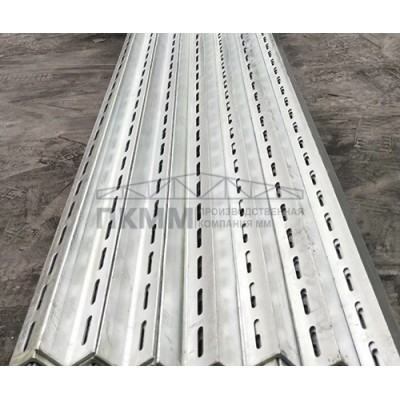 Z-профиль перфорированный К239 97x40x2000, толщина 1,5 мм, оцинкованный