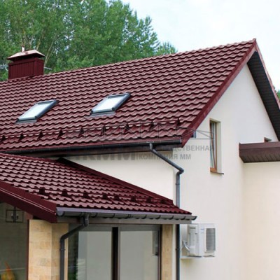 Планка мансардная 80х20-0,5 Satin RAL3005 с пленкой