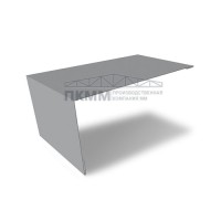 Планка мансардная 80х20-0,45 Drap TX RAL7004