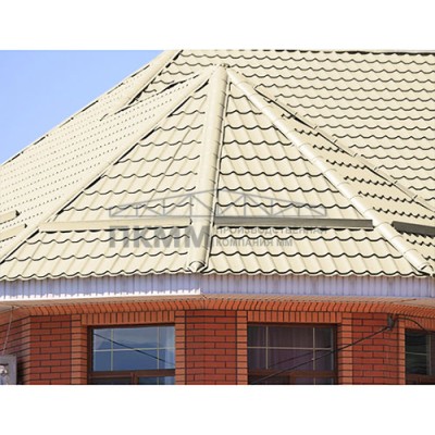 Планка конька круглого R110х2000-0.5 Полиэстер RAL1015