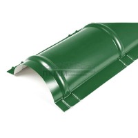 Планка конька круглого R110х2000-0.5 Полиэстер RAL6002