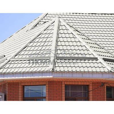 Планка конька круглого R110х2000-0.45 Полиэстер RAL9003