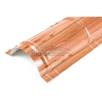 Планка конька круглого R110х2000-0.5 ECOSTEEL_T Кедр