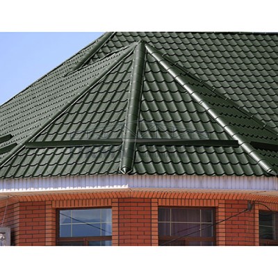 Планка конька круглого R110х2000-0.5 Viking E RAL6007