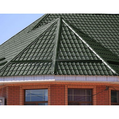 Планка конька круглого R110х2000-0.45 Viking RAL6007