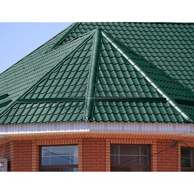 Планка конька круглого R110х2000-0.45 Viking RAL6005