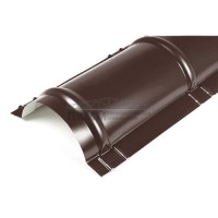 Планка конька круглого R110х2000-0.5 Пластизол RAL8017