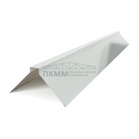 Планка конька плоского 150х150х2000-0.45 Полиэстер RAL7047