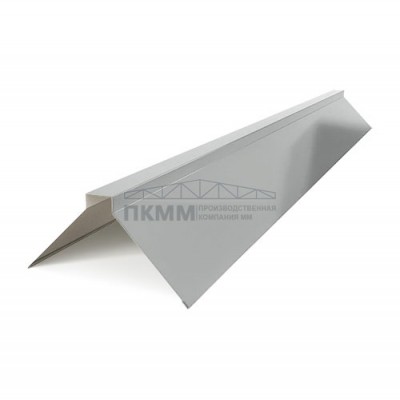 Планка конька плоского 120х120х2000-0.5 Призма RAL9006
