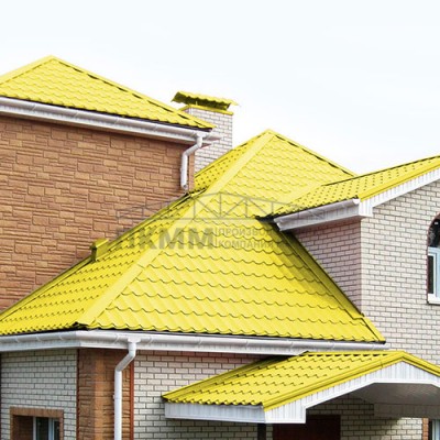 Планка конька плоского 120х120х2000-0.5 Norman RAL1018
