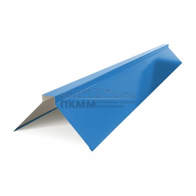 Планка конька плоского 150х150х2000-0.45 Полиэстер RAL5015