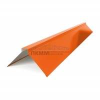 Планка конька плоского 150х150х2000-0.45 Полиэстер RAL2004