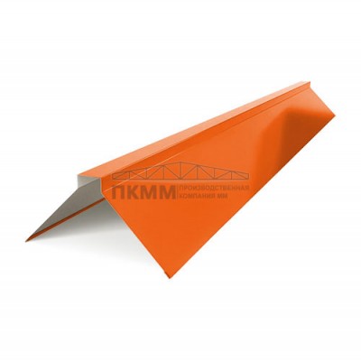 Планка конька плоского 150х150х2000-0.45 Полиэстер RAL2004