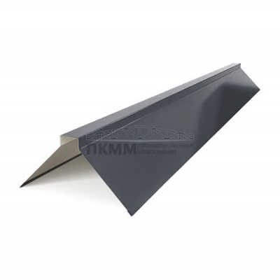 Планка конька плоского 150х150х2000-0.45 Viking RAL7024