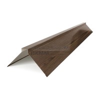 Планка конька плоского 190х190х2000-0.5 ECOSTEEL Мореный Дуб Планка конька плоского 190х190х2000-0.5 ECOSTEEL Мореный Дуб