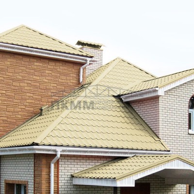 Планка конька плоского 150х150х2000-0.45 Полиэстер RAL1014