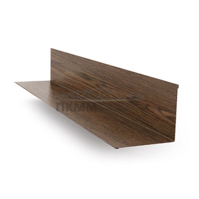 Планка примыкания верхняя 250х147х2000-0.5 ECOSTEEL_MA Мореный Дуб