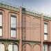 Вертикальная пожарная лестница с площадкой П1-1 Эконом 800х800 L-5250 ГОСТ 53254-2009