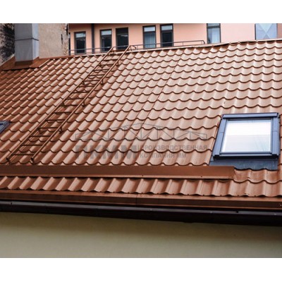 Планка снегозадержания 0,5 Satin RAL8004 с пленкой
