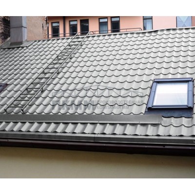 Планка снегозадержания 0,5 Satin RAL7004 с пленкой