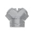 Тройник Y конька полукруглого 0,5 Satin RAL7004 с пленкой