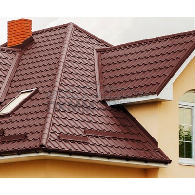 Тройник Y конька полукруглого 0,5 GreenCoat Pural BT, matt RR29 с пленкой