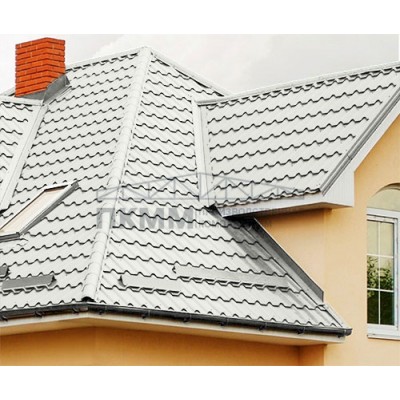 Тройник Y конька полукруглого 0,5 Satin RAL9003 с пленкой