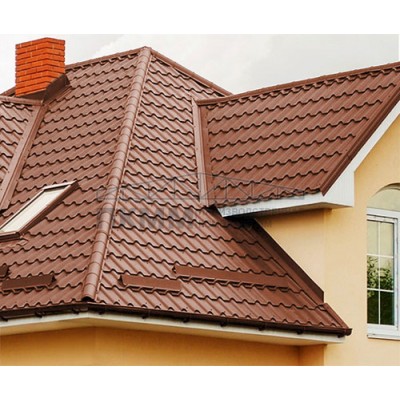Тройник Y конька полукруглого 0,45 Drap ST RAL8004 с пленкой