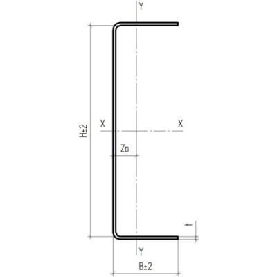U-профиль 1,2*100*55 мм