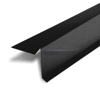 Планка ветровая 100х20х70 0,5 PurPro RAL9005 с пленкой