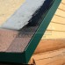 Планка ветровая двойная завальцовка 60х30х90 0,5 Satin RAL6005 с пленкой