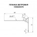 Планка ветровая 100х20х70 0,45 Drap TX RAL3005 с пленкой