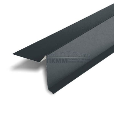 Планка ветровая 100х20х70 0,5 Satin Matt TX RAL7016 с пленкой