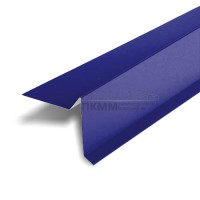 Планка ветровая 100х20х70 0,45 Полиэстер RAL5002 с пленкой