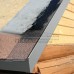 Планка ветровая двойная завальцовка 60х30х90 0,45 Полиэстер RAL9006 с пленкой