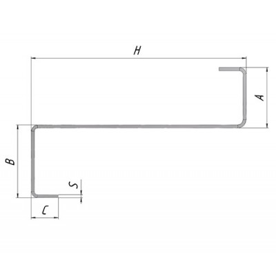 Z-профиль 1,2*70*45 мм