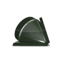 Заглушка конька круглого конусная-0.5 Viking E RAL6007