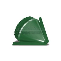 Заглушка конька круглого конусная-0.45 Полиэстер RAL6002