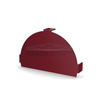 Заглушка конька круглого простая-0.45 Viking RAL3005