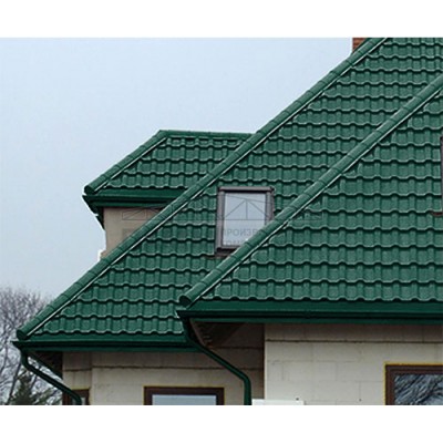 Заглушка конька круглого простая-0.5 Norman RAL6005