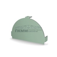 Заглушка конька круглого простая-0.5 PURMAN Tourmalin